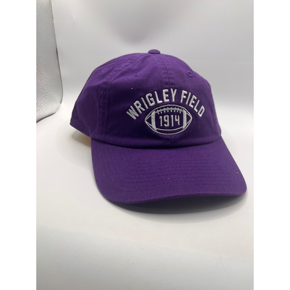 American Needle Wrigley Field Ballpark Football Hat Unisex OS Purple NEW Adj